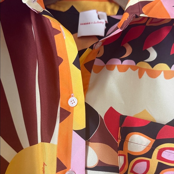 ❤️ Sandro x Louis Barthelemy Limited Edition Geometric Button-Up Shirt - Picture 4 of 7